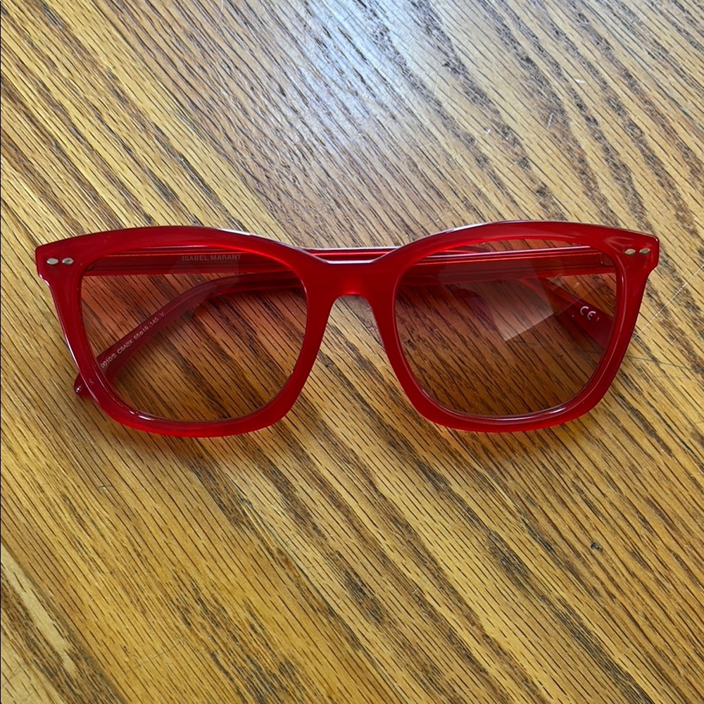 Isabel Marant Red Sunglasses